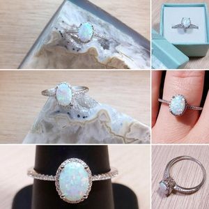 Opal Ring Sterling Silver Stamped .925